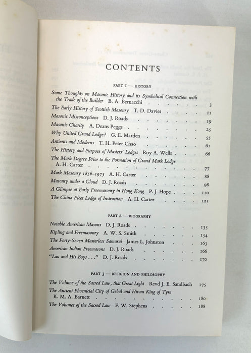 China and Hong Kong Freemasonry; Chater-Cosmo Transactions; Masonic Records of the Far East 1982-1991 & Pamphlets