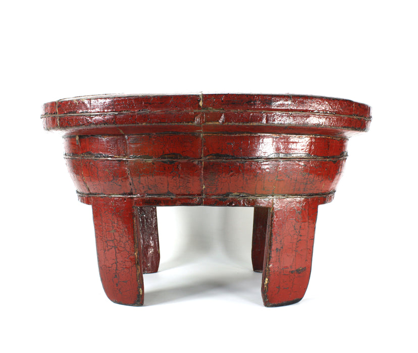 Chinese 19th Century Lacquered wooden Wash Bowl / Planter / Standing Bowl, 57.5cm long