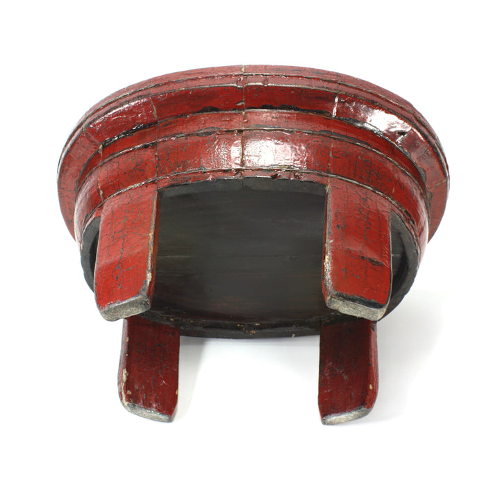 Chinese 19th Century Lacquered wooden Wash Bowl / Planter / Standing Bowl, 57.5cm long