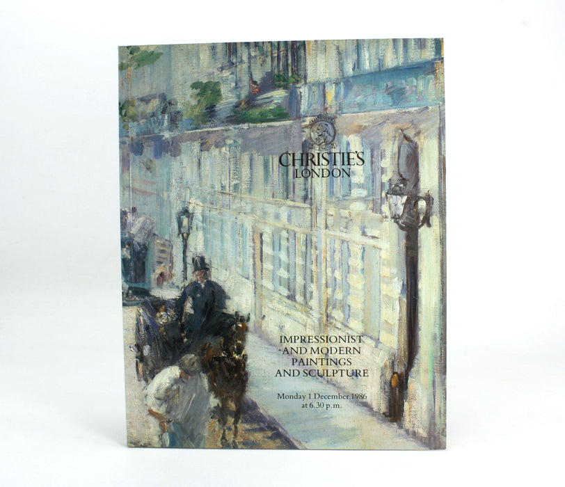 Christie's London; Impressionist and Modern Paintings and Sculpture, 1 December 1986, with Buyer's price list