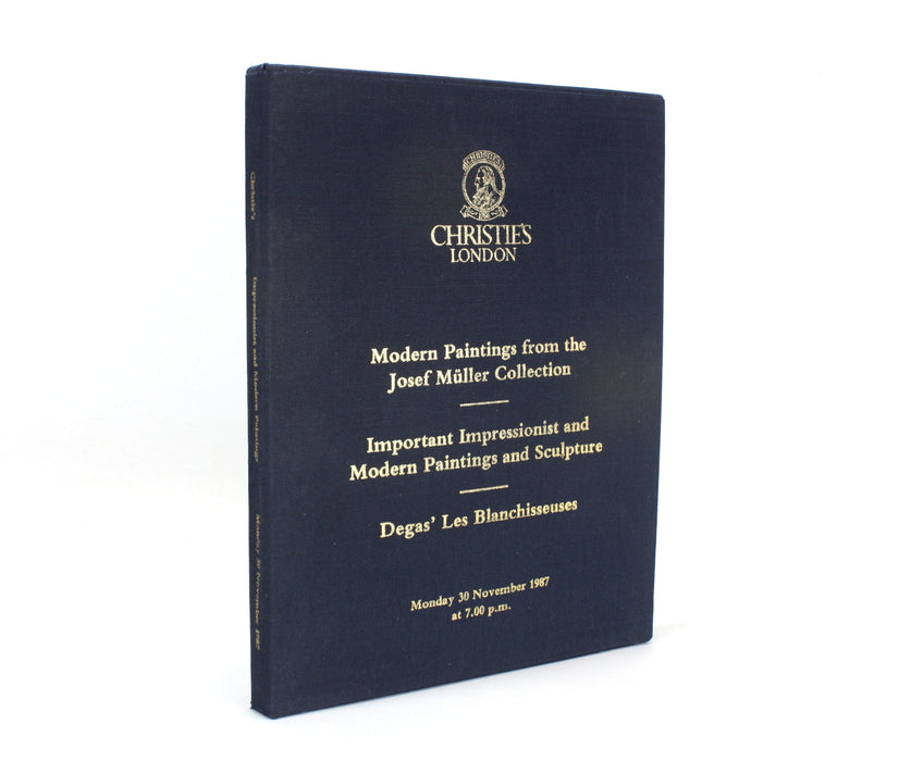 Christie's London; Modern Paintings from the Josef Muller Collection, Important Impressionist Paintings and Sculpture & Degas' Les Blanchisseuses, 30 November 1987