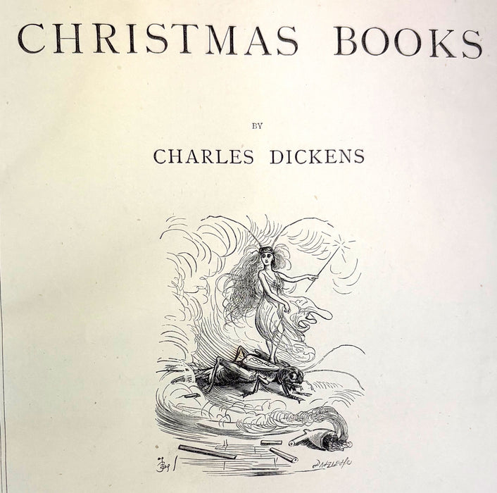 Christmas Books by Charles Dickens. With Twenty-Eight Illustrations by F. Barnard. Chapman and Hall c. 1880.