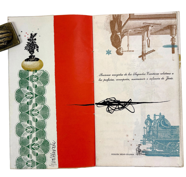 Christmas Greetings 'Plaqueta' booklet issued by R. Giralt Miracle, Instituto de Arte Gráfico, Spain, 1957