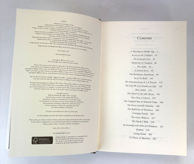 Collected Stories, by William Trevor, 2 volume box set, 2009