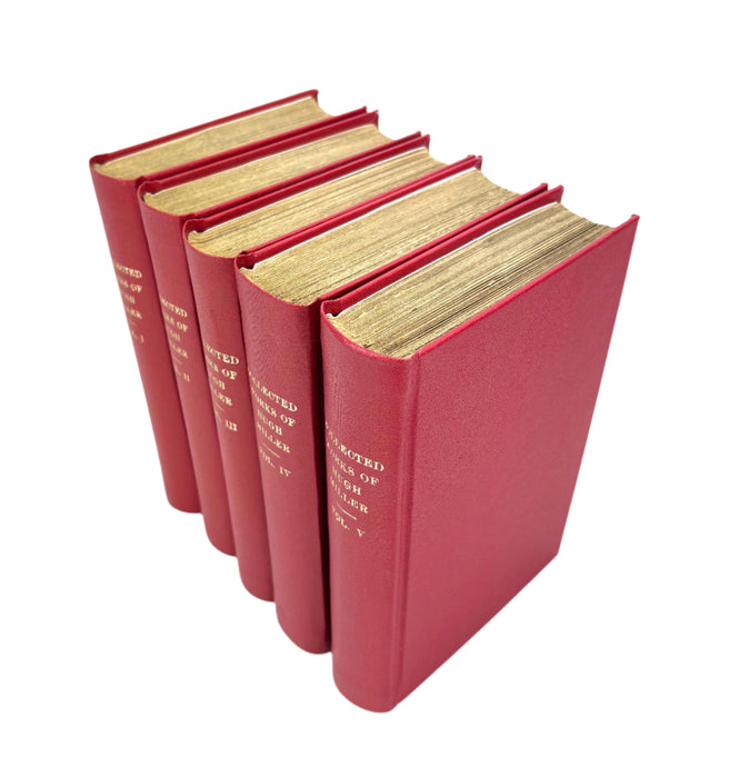 Collected Works of Hugh Miller, 5 uniform volumes, Thomas Constable, Edinburgh, 1857-1858