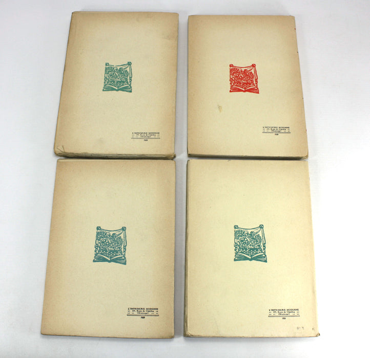 Collection of 4 Issues of Le Livre Moderne Illustre, J. Ferenczi, Paris, 1929-1931; Radiguet, Elder, Maurois