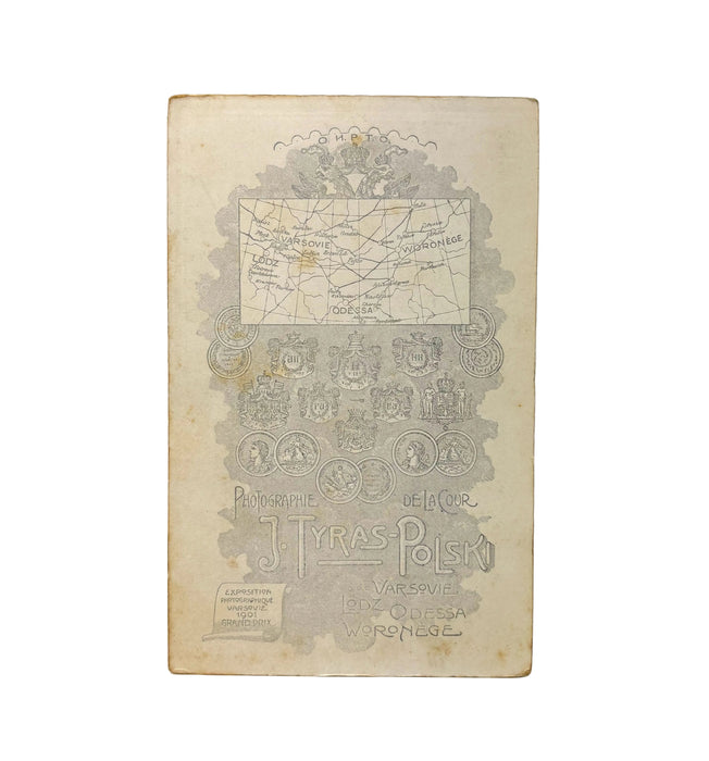 Collection of 18 original Imperial Russian Cabinet Cards and Cartes de Visites, c. 1880 - 1910