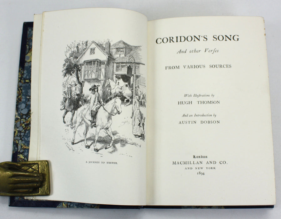 Coridon's Song And Other Verses from Various Sources, Hugh Thomson, Austin Dobson, 1894.