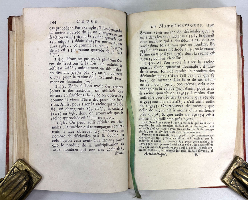 Cours de Mathematiques, a l'Usage des Gardes du Pavillon et de la Marine, Bezout, 1768-1789