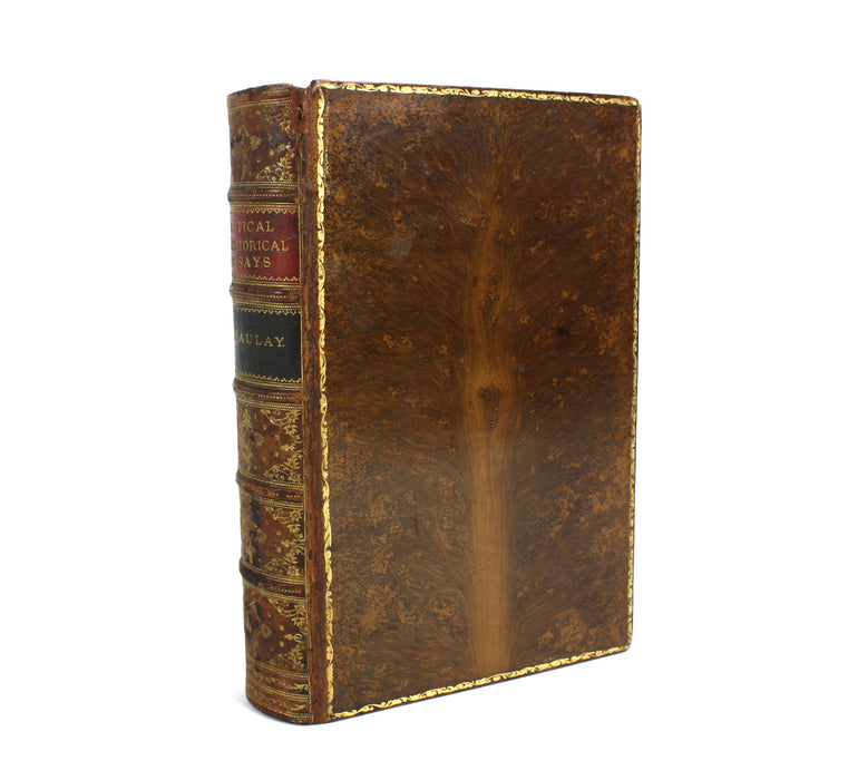 Critical and Historical Essays Contributed to 'The Edinburgh Review' by Lord Macaulay, 1883, Riviere binding.