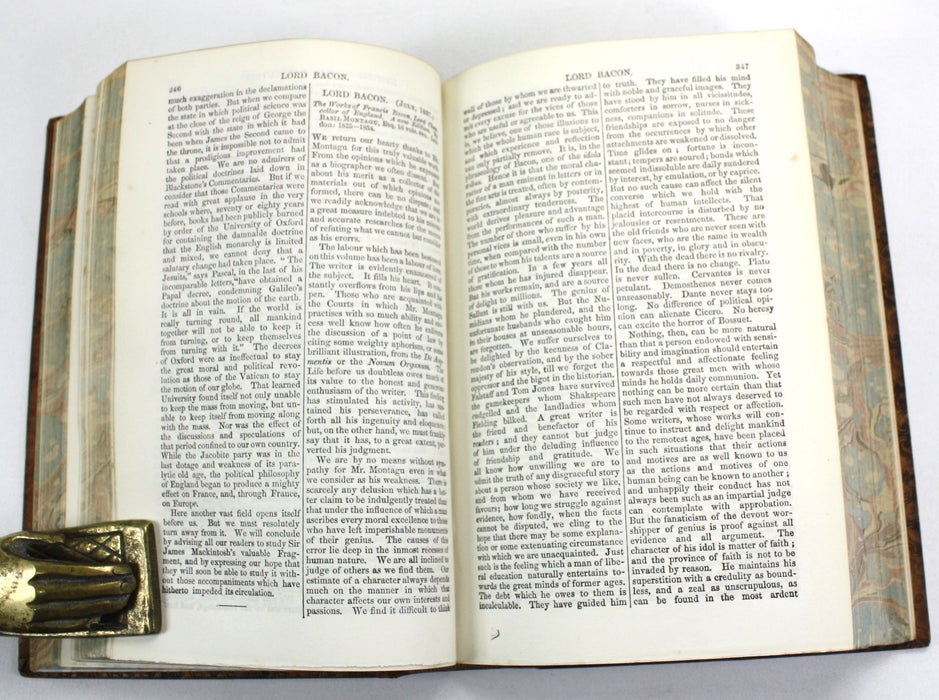 Critical and Historical Essays Contributed to 'The Edinburgh Review' by Lord Macaulay, 1883, Riviere binding.