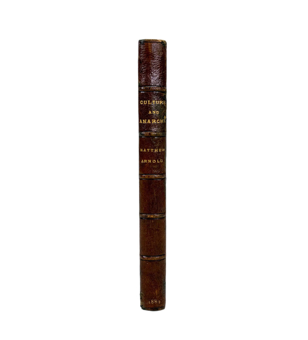 Culture and Anarchy; An Essay in Political and Social Criticism, by Matthew Arnold, 1889