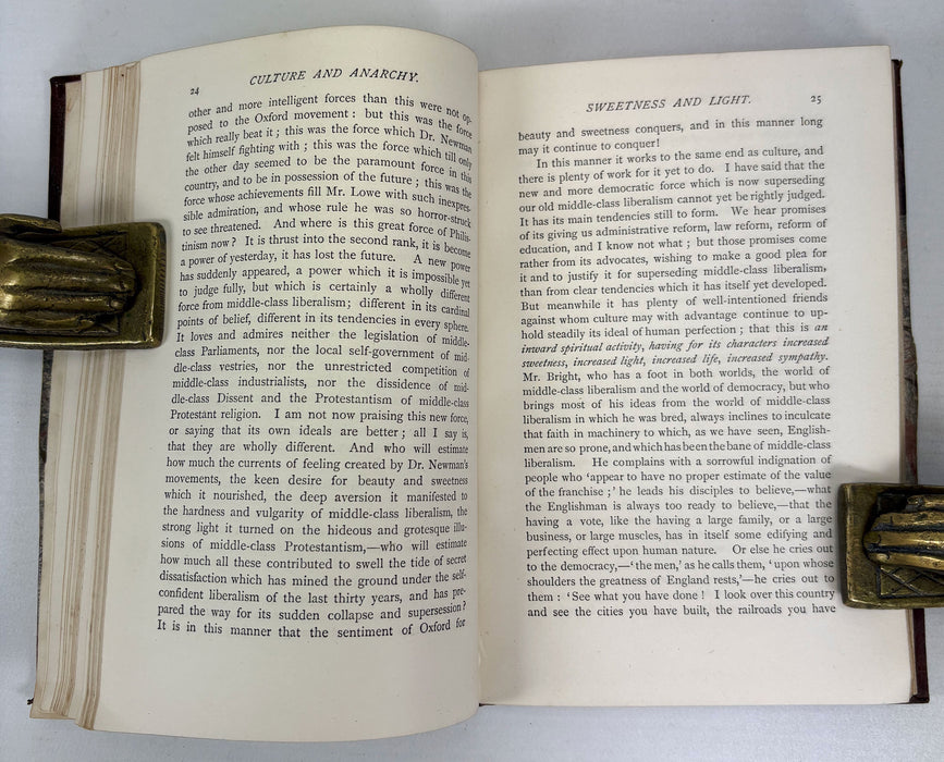 Culture and Anarchy; An Essay in Political and Social Criticism, by Matthew Arnold, 1889