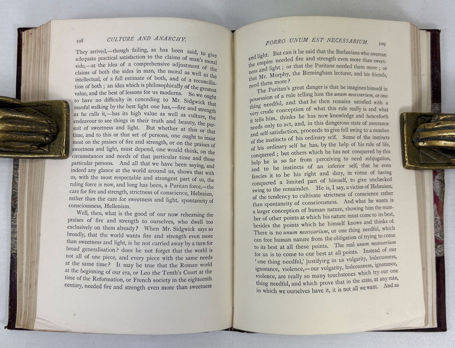Culture and Anarchy; An Essay in Political and Social Criticism, by Matthew Arnold, 1889