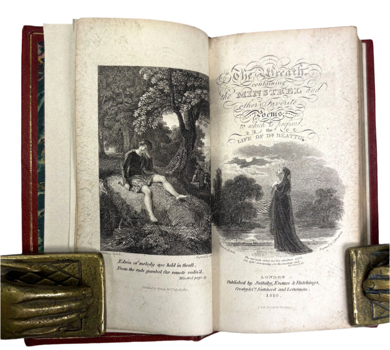 Custom-bound Sammelband of Poetry by James Beattie, Thomas Gray and Oliver Goldsmith, 1805-1812, Suttaby and others