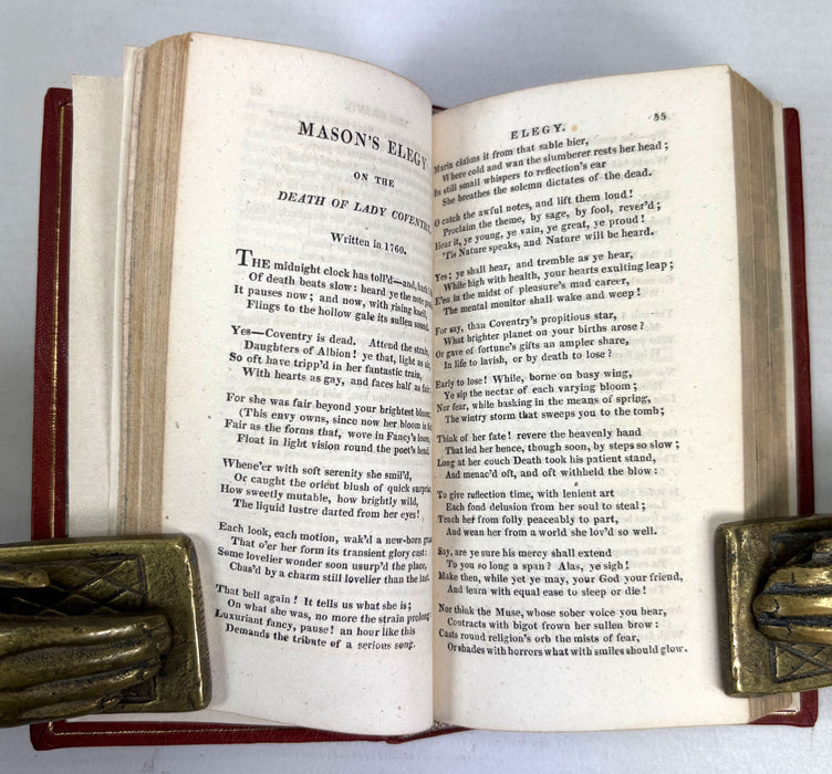 Custom-bound Sammelband of Poetry by James Beattie, Thomas Gray and Oliver Goldsmith, 1805-1812, Suttaby and others