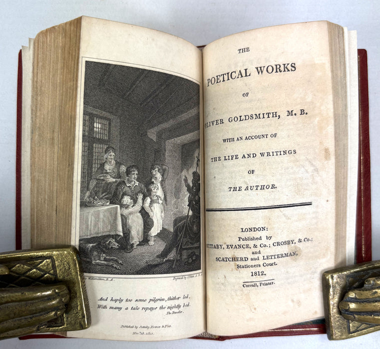 Custom-bound Sammelband of Poetry by James Beattie, Thomas Gray and Oliver Goldsmith, 1805-1812, Suttaby and others