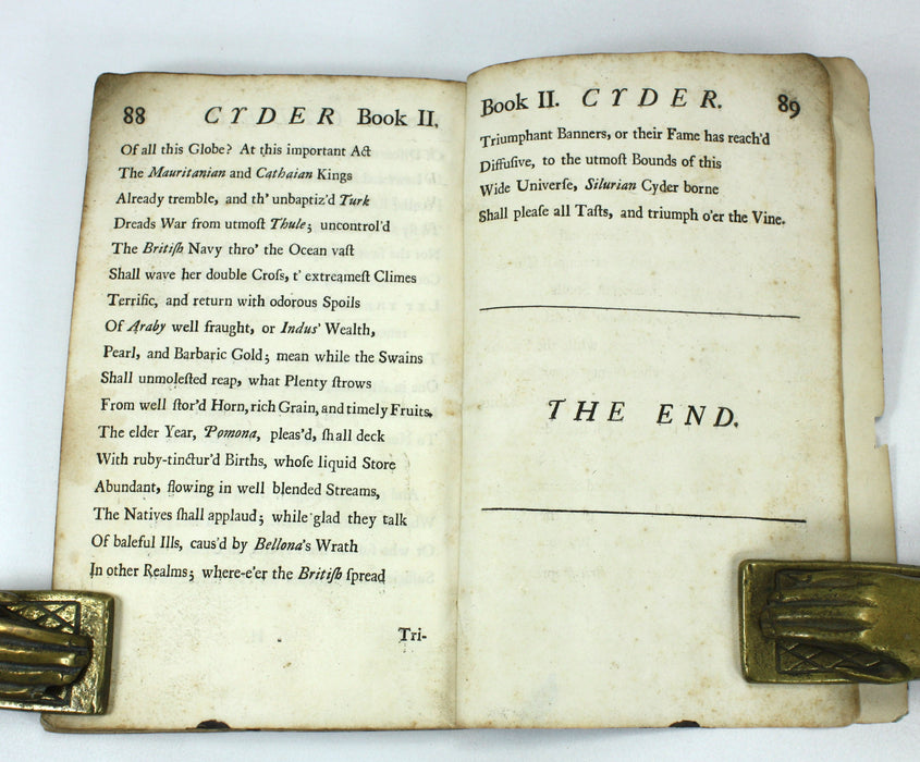 Cyder. A Poem in Two Books, John Philips, 1708