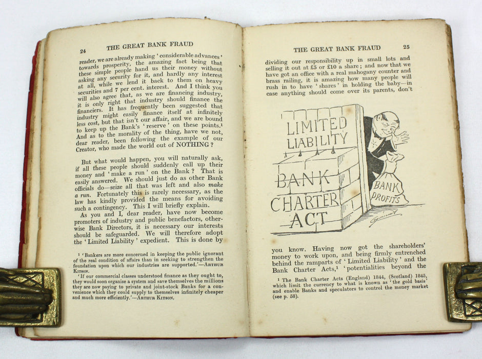 Cynicus (Martin Anderson); The Great Bank Fraud; An Urgent Warning to Business Men, Signed