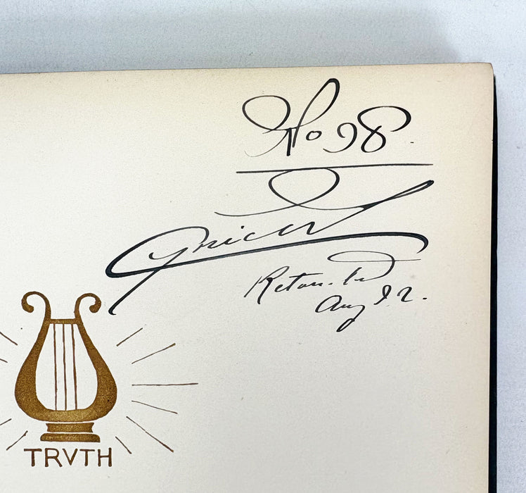 Cynicus (Martin Anderson); The Satires of Cynicus, 1890, Signed and numbered First edition, edition-de-luxe.