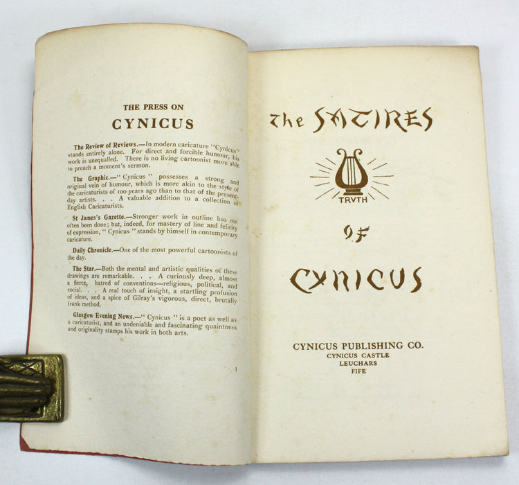 Cynicus (Martin Anderson); The Satires of Cynicus, Signed, paperback