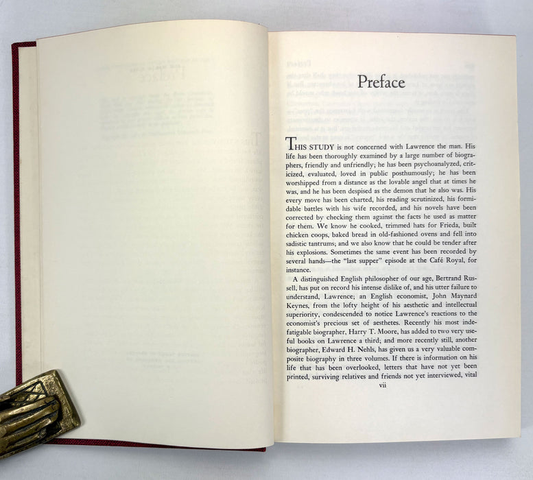 D.H. Lawrence; The Failure and Triumph of Art, by Eliseo Vivas, George Allen and Unwin, 1961, Review Copy