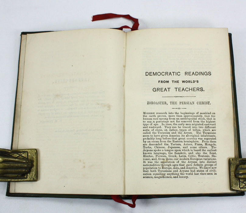 Democratic Readings from the World's Great Teachers, W.M. Thompson, 1896