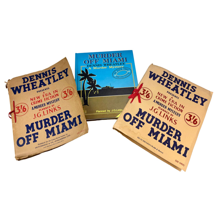 Dennis Wheatley; Murder Off Miami; 1936 first edition dossier, 1979 facsimile, and 1986 book publication