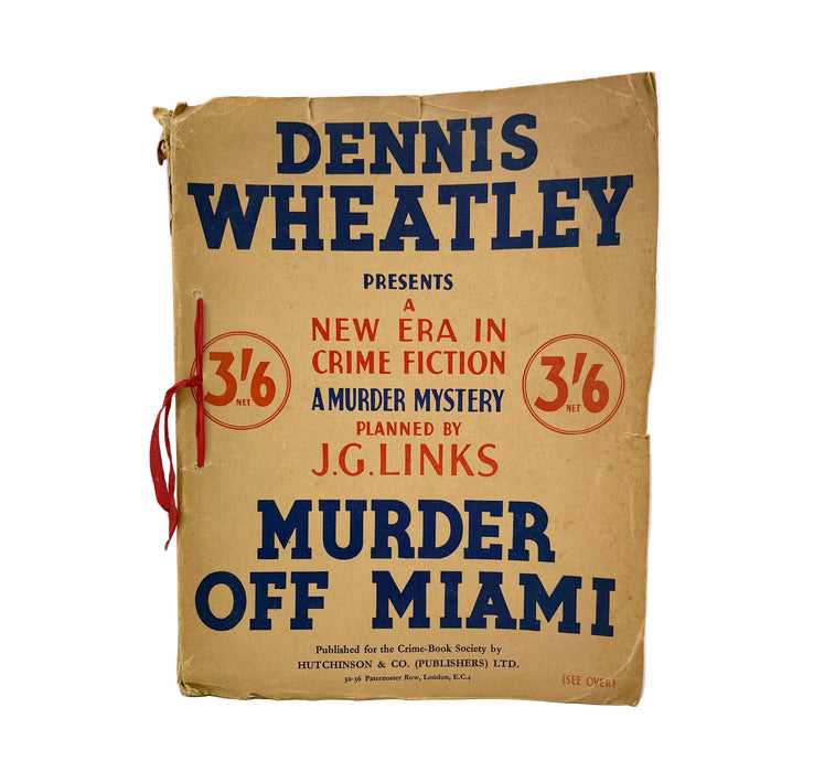 Dennis Wheatley; Murder Off Miami; 1936 first edition dossier, 1979 facsimile, and 1986 book publication
