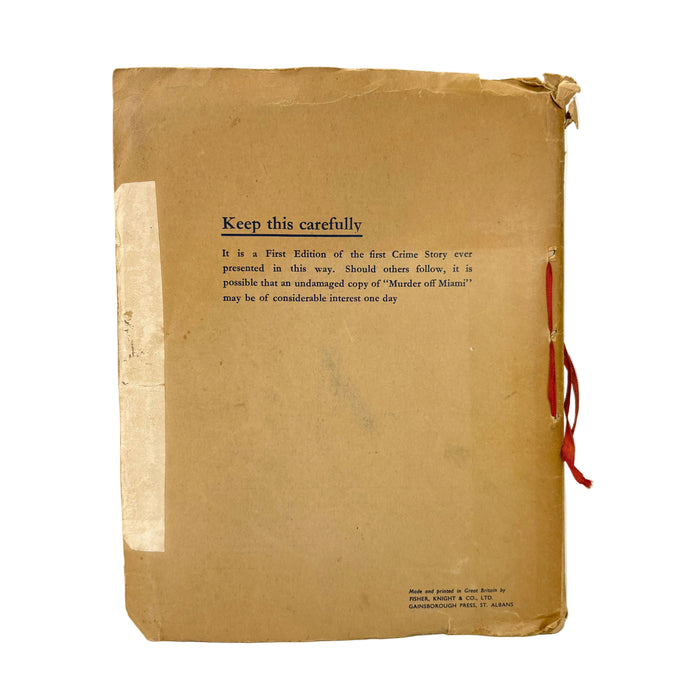 Dennis Wheatley; Murder Off Miami; 1936 first edition dossier, 1979 facsimile, and 1986 book publication