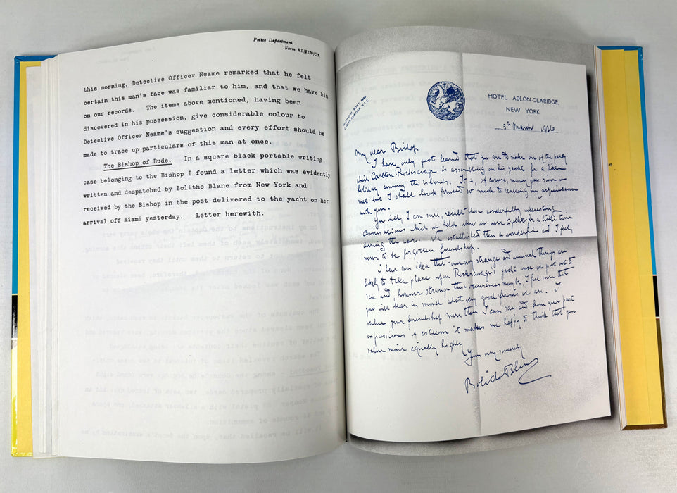 Dennis Wheatley; Murder Off Miami; 1936 first edition dossier, 1979 facsimile, and 1986 book publication