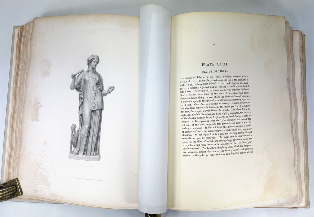 Description of the Collection of Ancient Marbles in the British Museum; With Engravings / Engravings from the Ancient Marbles – Parts VIII (Parthenon Frieze, 1839) & X (Townley Collection, 1845), folio, edited by Edward Hawkins.