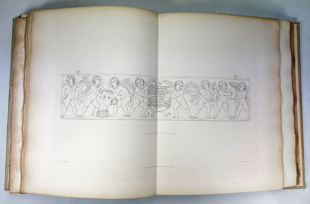 Description of the Collection of Ancient Marbles in the British Museum; With Engravings / Engravings from the Ancient Marbles – Parts VIII (Parthenon Frieze, 1839) & X (Townley Collection, 1845), folio, edited by Edward Hawkins.