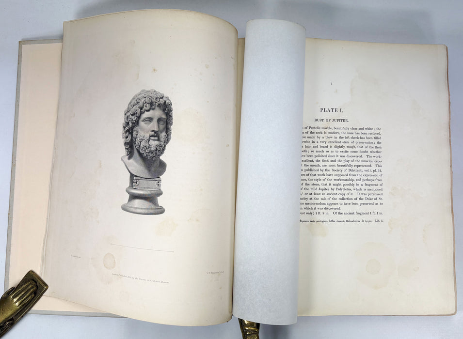 Description of the Collection of Ancient Marbles in the British Museum; With Engravings / Engravings from the Ancient Marbles – Parts VIII (Parthenon Frieze, 1839) & X (Townley Collection, 1845), folio, edited by Edward Hawkins.