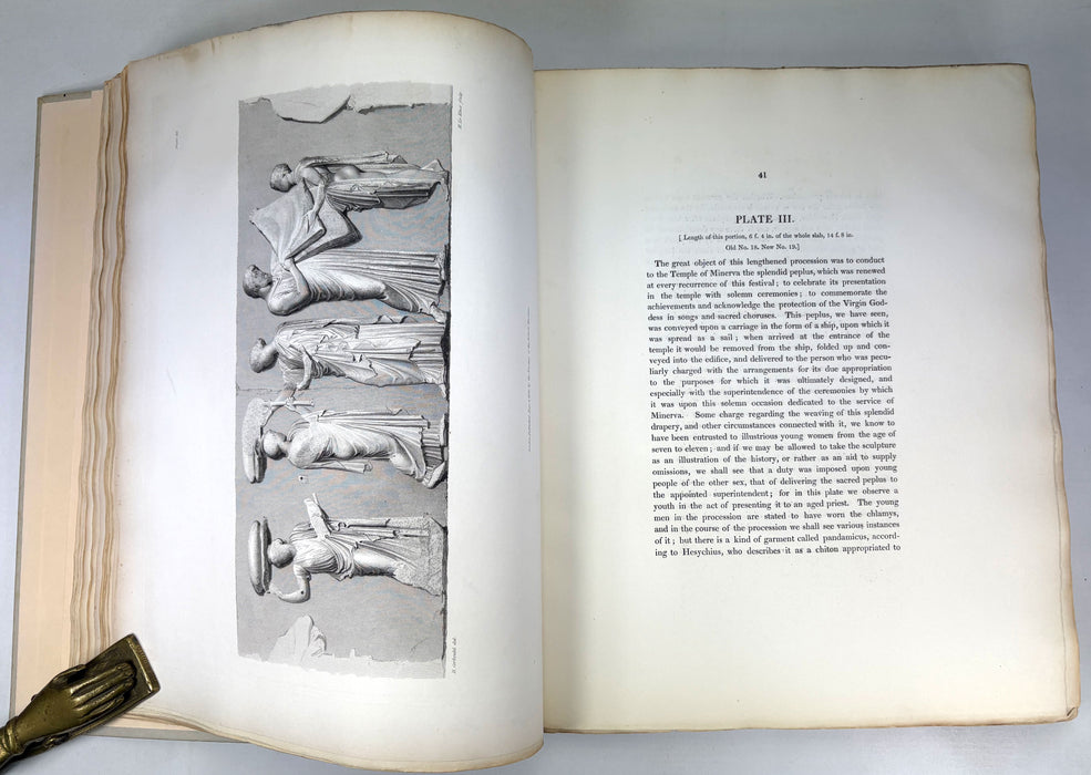 Description of the Collection of Ancient Marbles in the British Museum; With Engravings / Engravings from the Ancient Marbles – Parts VIII (Parthenon Frieze, 1839) & X (Townley Collection, 1845), folio, edited by Edward Hawkins.