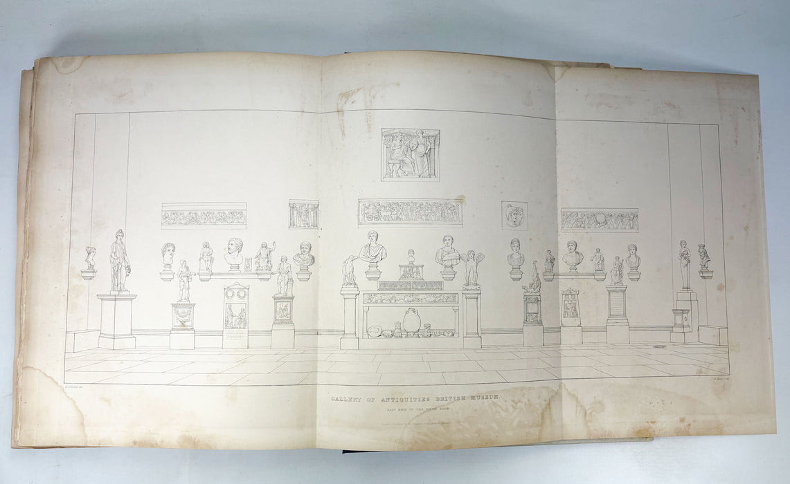 Description of the Collection of Ancient Marbles in the British Museum; With Engravings / Engravings from the Ancient Marbles – Parts VIII (Parthenon Frieze, 1839) & X (Townley Collection, 1845), folio, edited by Edward Hawkins.
