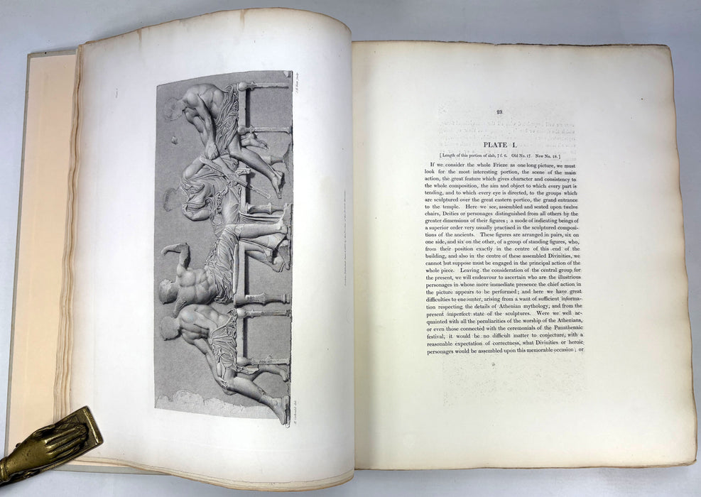 Description of the Collection of Ancient Marbles in the British Museum; With Engravings / Engravings from the Ancient Marbles – Parts VIII (Parthenon Frieze, 1839) & X (Townley Collection, 1845), folio, edited by Edward Hawkins.