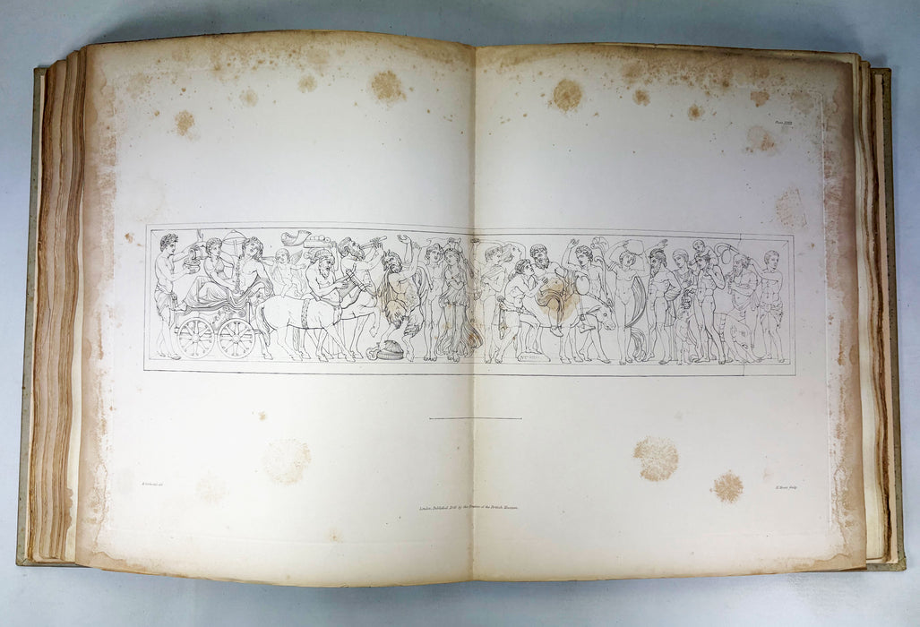 Description of the Collection of Ancient Marbles in the British Museum; With Engravings / Engravings from the Ancient Marbles – Parts VIII (Parthenon Frieze, 1839) & X (Townley Collection, 1845), folio, edited by Edward Hawkins.