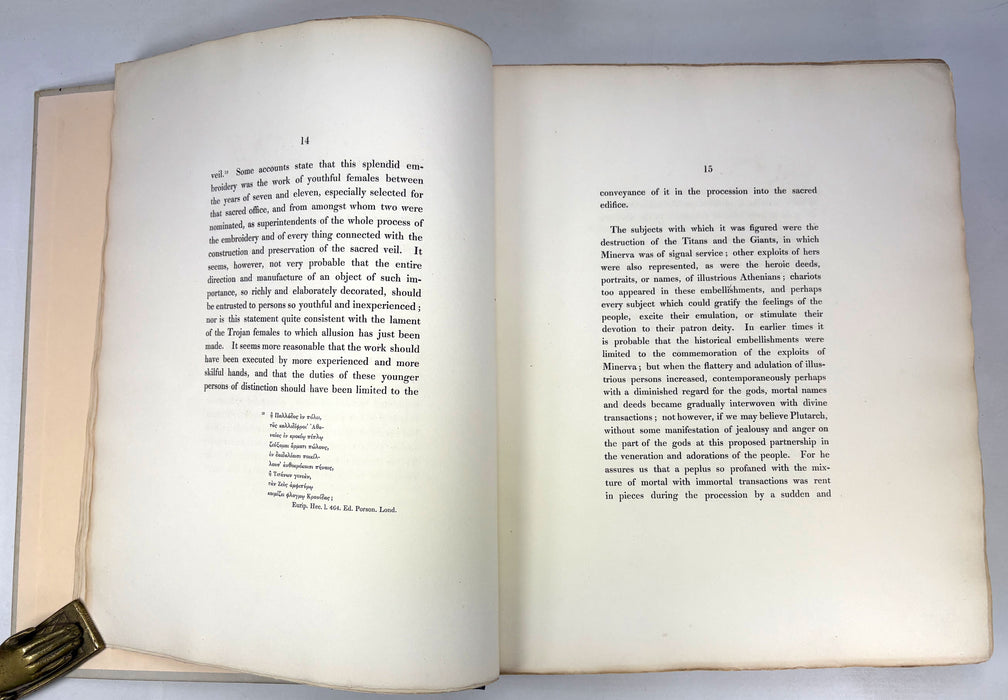 Description of the Collection of Ancient Marbles in the British Museum; With Engravings / Engravings from the Ancient Marbles – Parts VIII (Parthenon Frieze, 1839) & X (Townley Collection, 1845), folio, edited by Edward Hawkins.