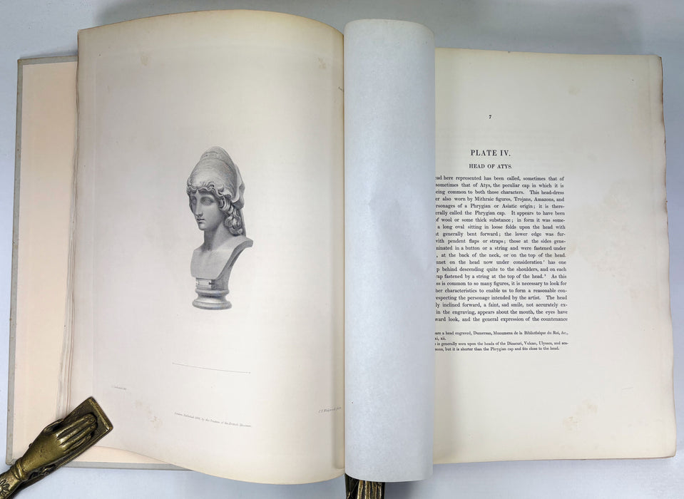 Description of the Collection of Ancient Marbles in the British Museum; With Engravings / Engravings from the Ancient Marbles – Parts VIII (Parthenon Frieze, 1839) & X (Townley Collection, 1845), folio, edited by Edward Hawkins.