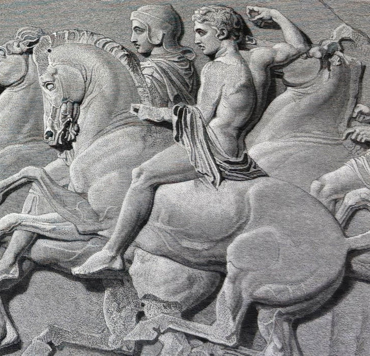 Description of the Collection of Ancient Marbles in the British Museum; With Engravings / Engravings from the Ancient Marbles – Parts VIII (Parthenon Frieze, 1839) & X (Townley Collection, 1845), folio, edited by Edward Hawkins.