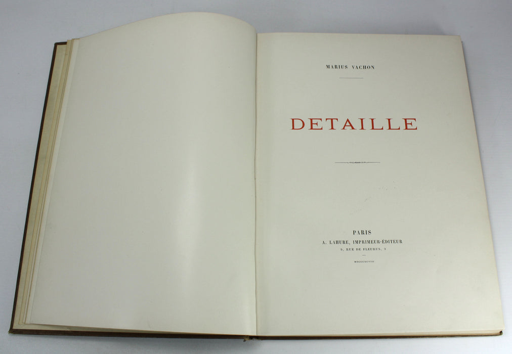 Detaille by Marius Vachon, 2 Volume Set complete, 1898