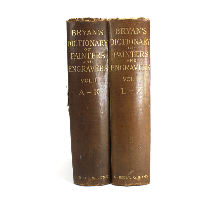 Dictionary of Painters and Engravers, Biographical and Critical, Michael Bryan, 1902, 2 Volume Set