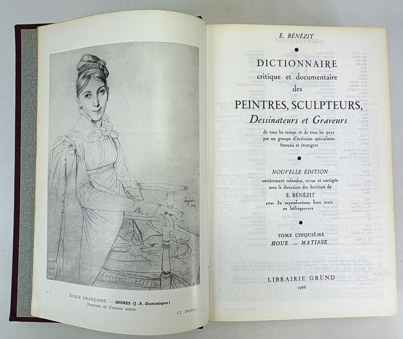 Dictionnaire critique et documentaire des Peintres, Sculpteurs, Dessinateurs et Graveurs, E. Benezit, 1966, 8 Vols. complete.