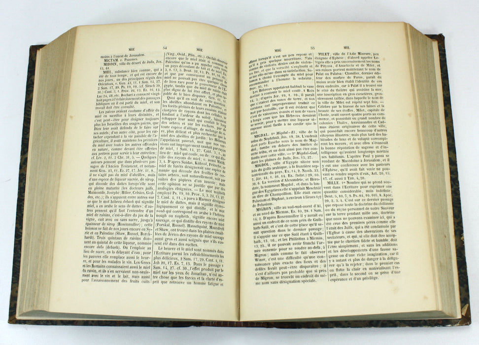 Dictionnaire de la Bible ou Concordance Raisonnee des Saintes Ecritures, Jean-Augustin Bost, 1849