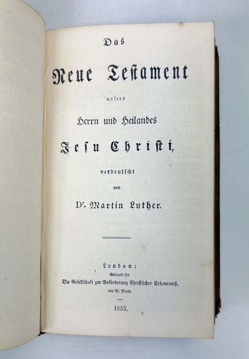 Die Bibel, oder die ganze Heilige Schrift des Alten und Neuen Testaments, nach der deutschen Uebersetzung D. Martin Luthers, 1855