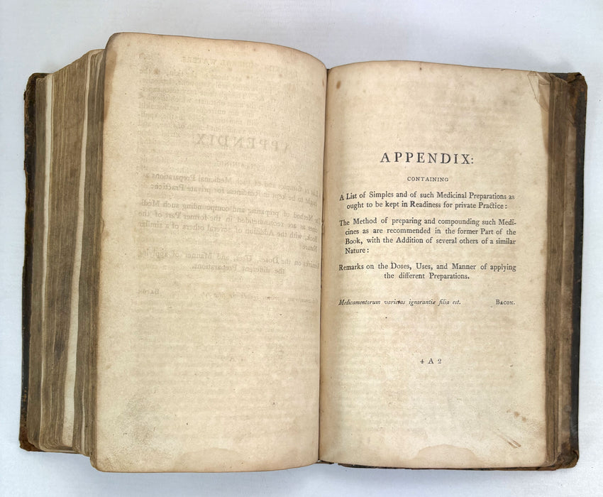 Domestic Medicine; or, A Treatise on the Prevention and Cure of Diseases by Regimen and Simple Medicines. By William Buchan. c.1800.