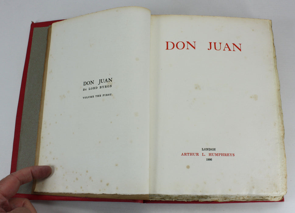 Don Juan, by Lord Byron, Arthur L. Humphreys, 1906