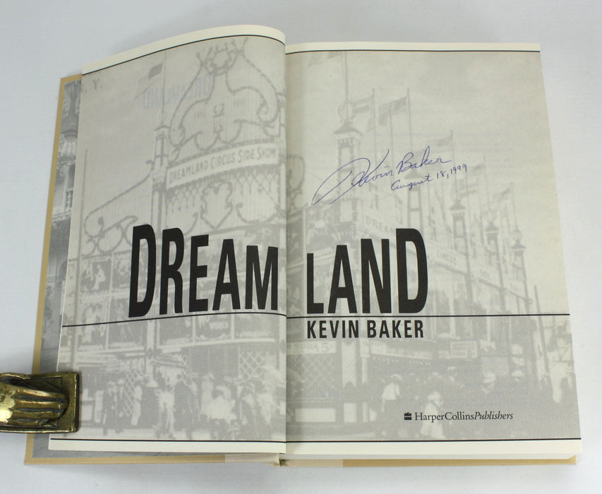 Dreamland, Kevin Baker, 1999, signed 1st edition