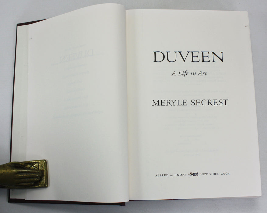 Duveen; A Life in Art, Meryle Secrest, 2004. William St Clair's copy.